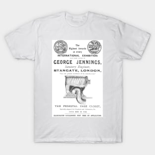 George Jennings - Sanitary Engineer - 1891 Vintage Advert T-Shirt